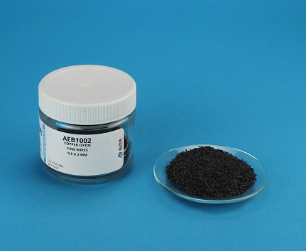 Cobre Oxide, Fine Wires, 0.5mm X 2mm – 100G