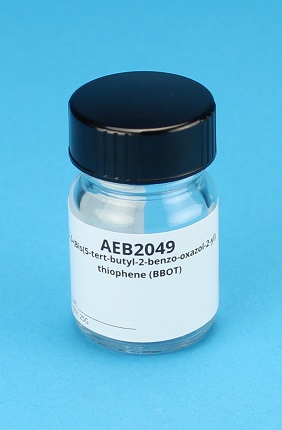 25-(Bis(5-tert-butyl-2-benzo-oxazol-2-yl) thiophene (BBOT) (OAS) (C= 72.56%, H= 6.11%, N= 6.49%, O= 7.41%, S= 7.40%) – 25G