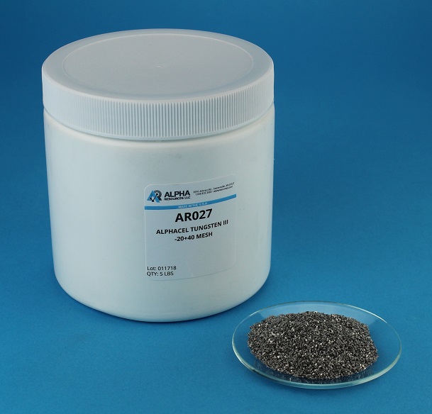 Alphacel® Tungstênio III -20+40 Mesh – 1LB