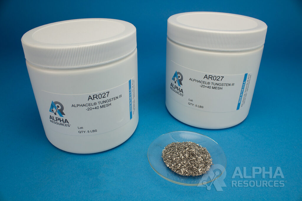 Alphacel® Tungstênio III -20+40 Mesh – 5LB