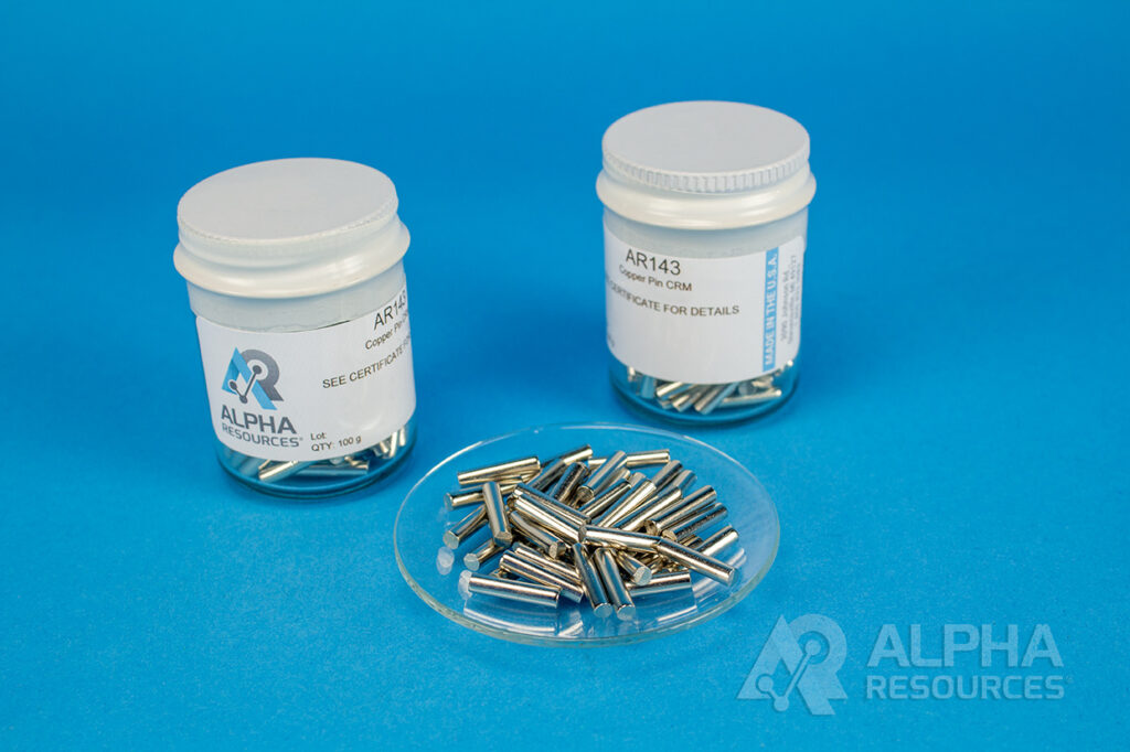 Oxigênio in Cobre CRM (O= 0.00120%) – 1g Pin – 100