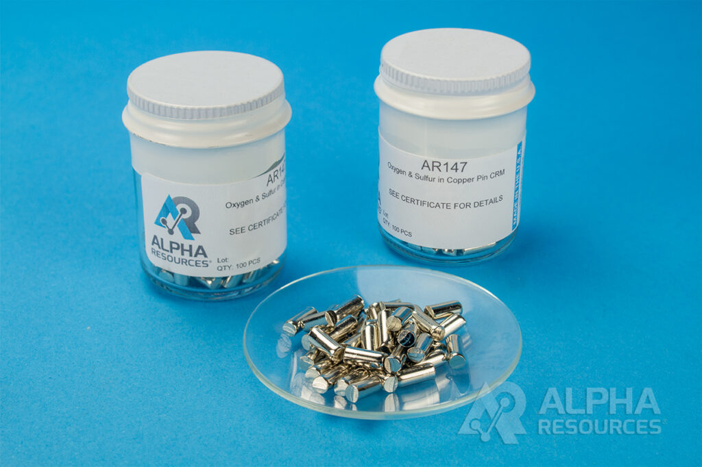 Oxigênio in Cobre CRM (O= 0.0007%) – 1g Pin – 100