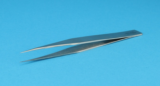 Tweezers, Stailness Steel, Strong Tip, 5″ Length – EA