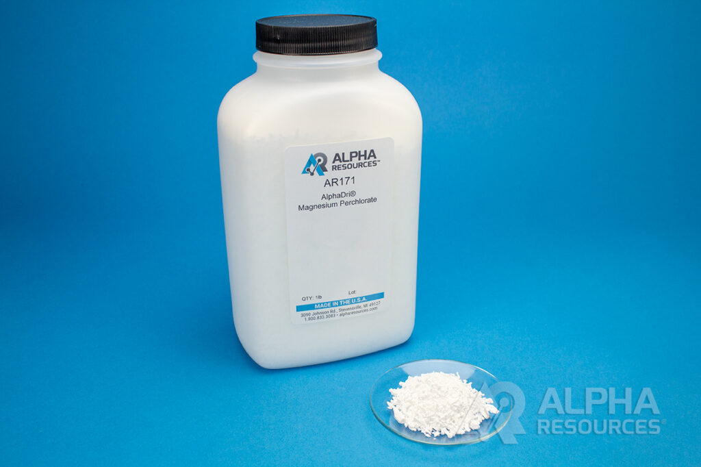 Alphadri® Magnesium Perchlorate – Nominal Mesh Size 10-20 (HMA HMG) UN1475 – 454G