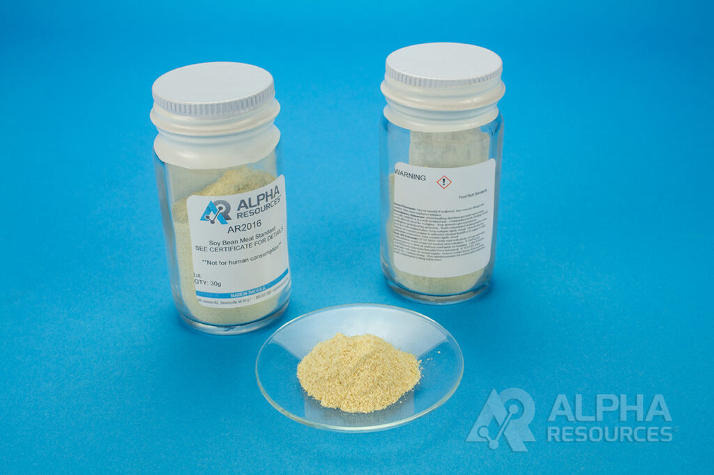 Soy Bean Meal Organic Analytical Padrão (C=44.46%, N=7.96%, S=0.36%) – 30G