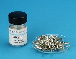 Parede Lisa Cápsula de Estanho (H=8mm, D=3.5mm) Fundo Chato – 100
