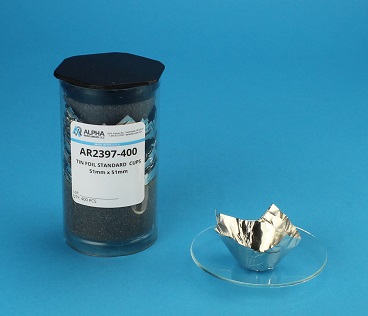 Estanho Folha Cups, 51mm X 51mm – 400