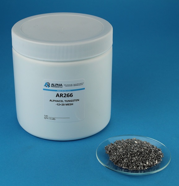 Alphacel® Tungstênio, Grão Grosso, -12+20 Mesh – 1LB