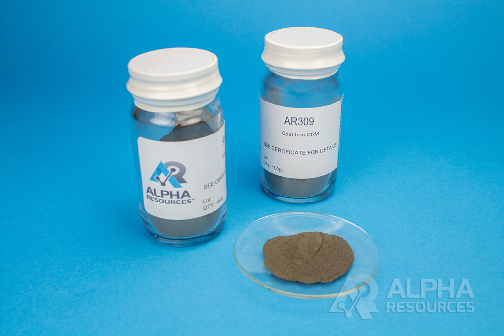 Carbono e Enxofre in Nodular Ferro CRM (C=3.67%, S=0.021%) – 150G