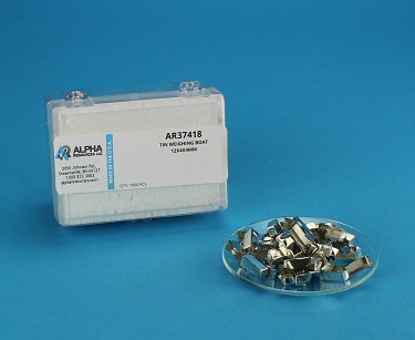 Estanho Weighing Barquinha, 12X4X4mm – 1000