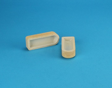 Glazed Barquinha de Combustãos para Liquid Samples (L=57mm, W=22mm, H=14mm) – 50