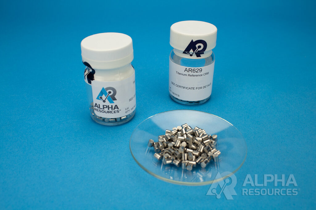 AR629 Hidrogênio, Oxigênio e Nitrogênio in Titanium CRM (H= 0.0003%, O= 0.156%, N= 0.0096%) – 100