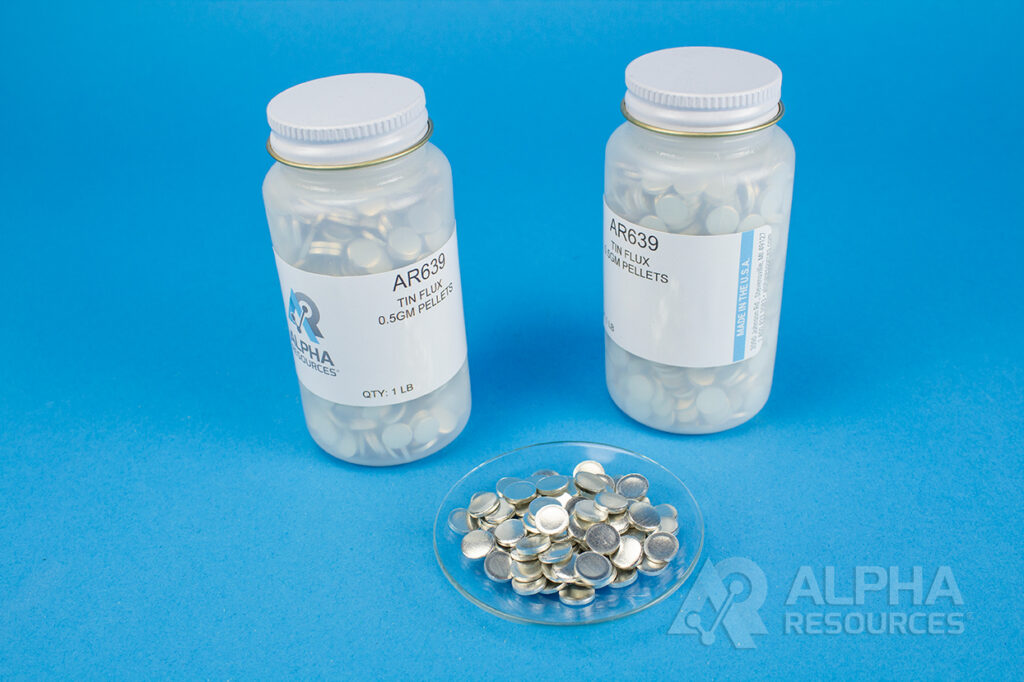 Estanho Flux (0.5g pellets) – 454G