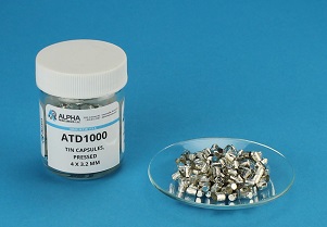 Pressed Cápsula de Estanho (H=4mm, D=3.2mm WGT=8mg) – 500