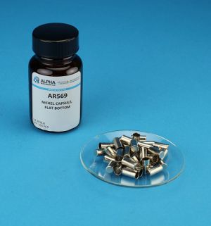Parede Lisa Cápsula de Níquel (H= 10mm, D= 5mm) Fundo Chato – 250