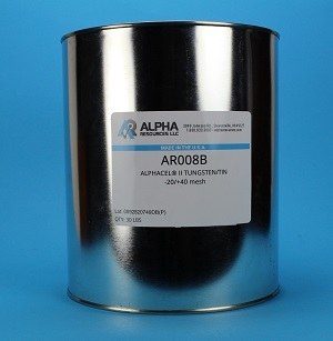 Alphacel® II W/Sn, granel, -20/+40 mesh AR008B Alpha Resources
