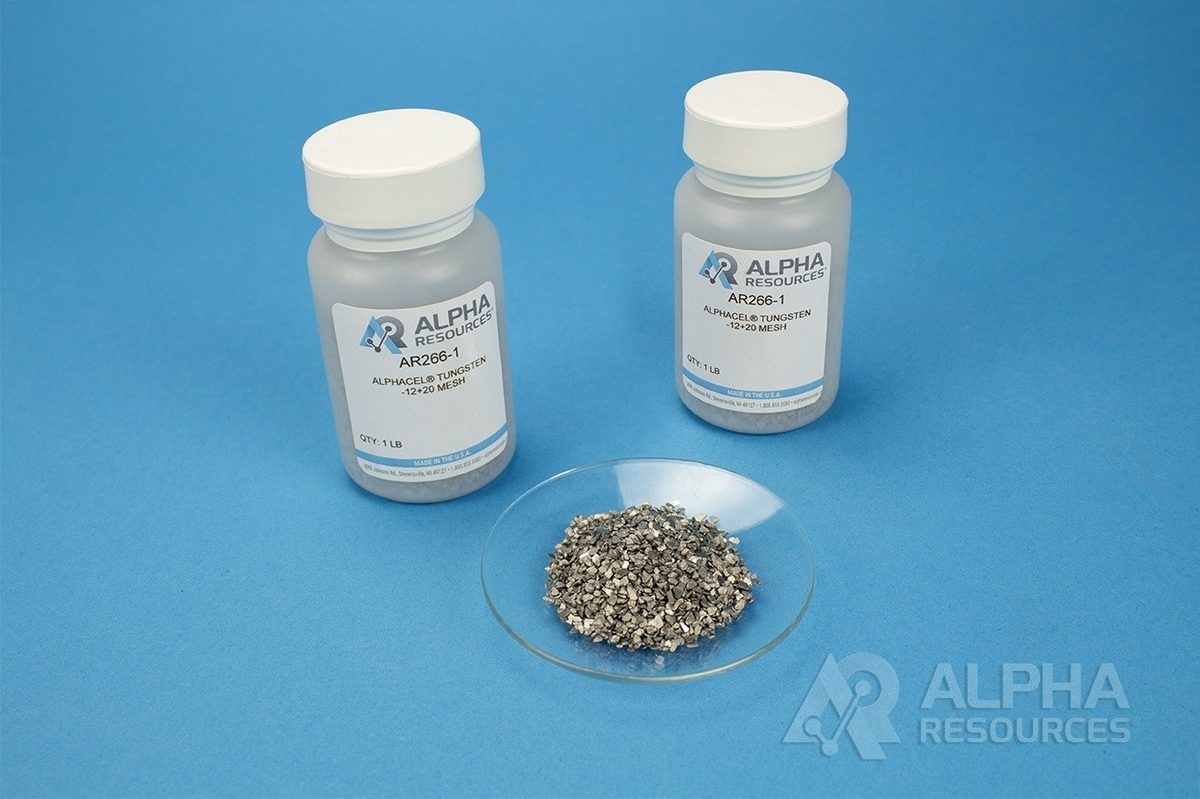 Alphacel® Tungstênio, grão grosso, -12/+20 mesh AR266-1 Alpha Resources