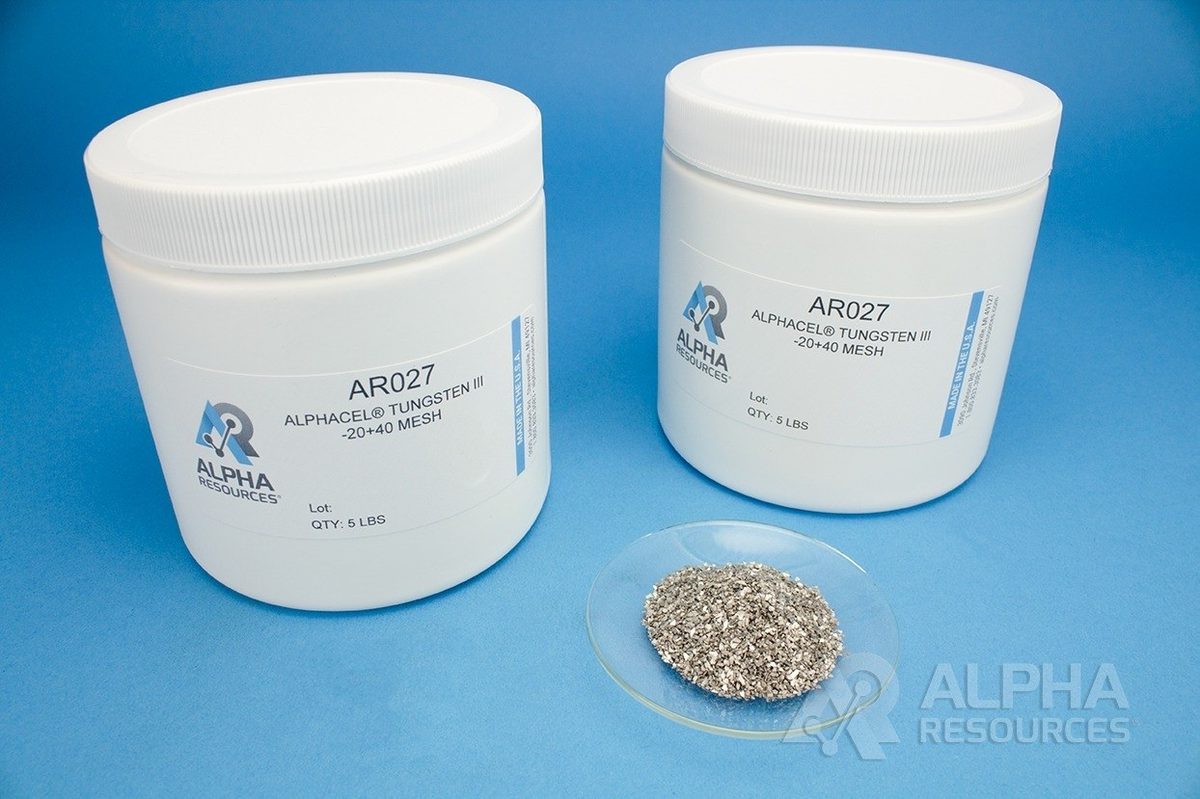 Alphacel® Tungstênio III, -20/+40 mesh AR027 Alpha Resources