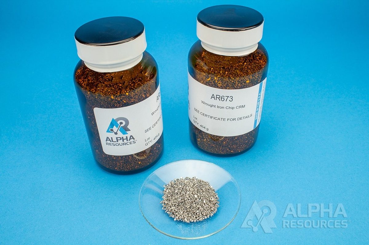 MRC C e S em cavaco de aço (C 0,00055%) AR673 Alpha Resources
