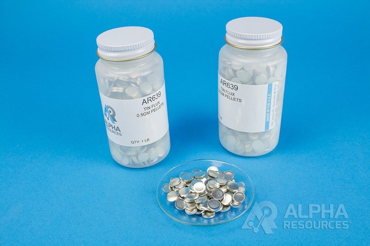 Fundente de estanho (pastilhas de 0,5 g) AR639 Alpha Resources