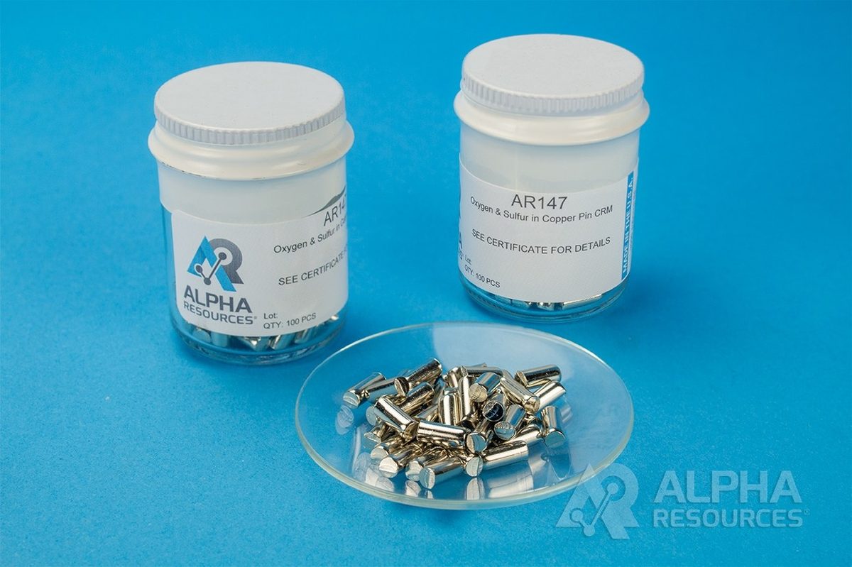 MRC oxigênio em cobre (O 0,0007%), pino 1 g AR147 Alpha Resources