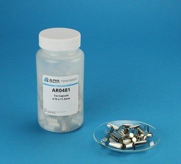 Cápsula de estanho prensada (11,5 × 4,75 mm) AR0481 Alpha Resources