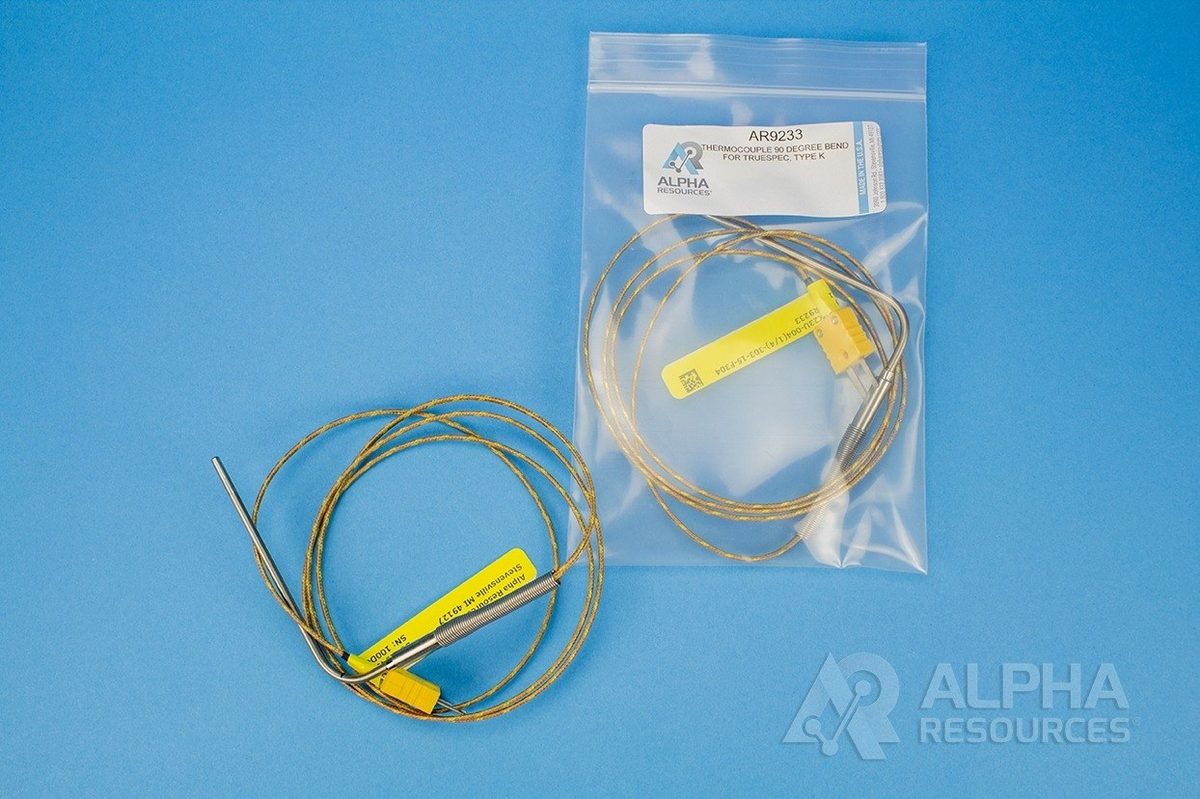 Termopar com curva de 90° AR9233 Alpha Resources